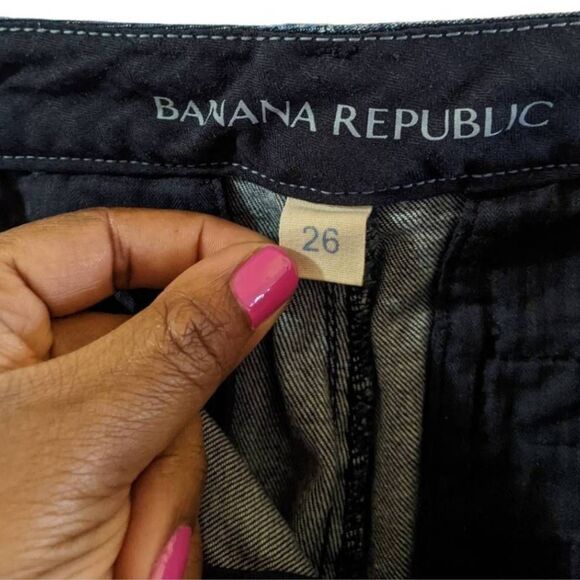 Banana Republic Jeans Women's Size 26 Indigo Straight Leg Mid Rise Stretch Denim - Picture 5 of 12